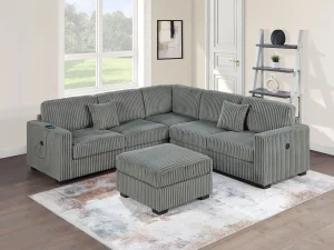 Beckett Plush Tech Sectional Sofa