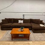 Crate & Barrel Deep Lounge 3-Piece Sectional Sofa