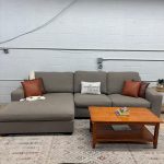 Pottery Barn Big Sur Square Arm Chaise Sectional Sofa