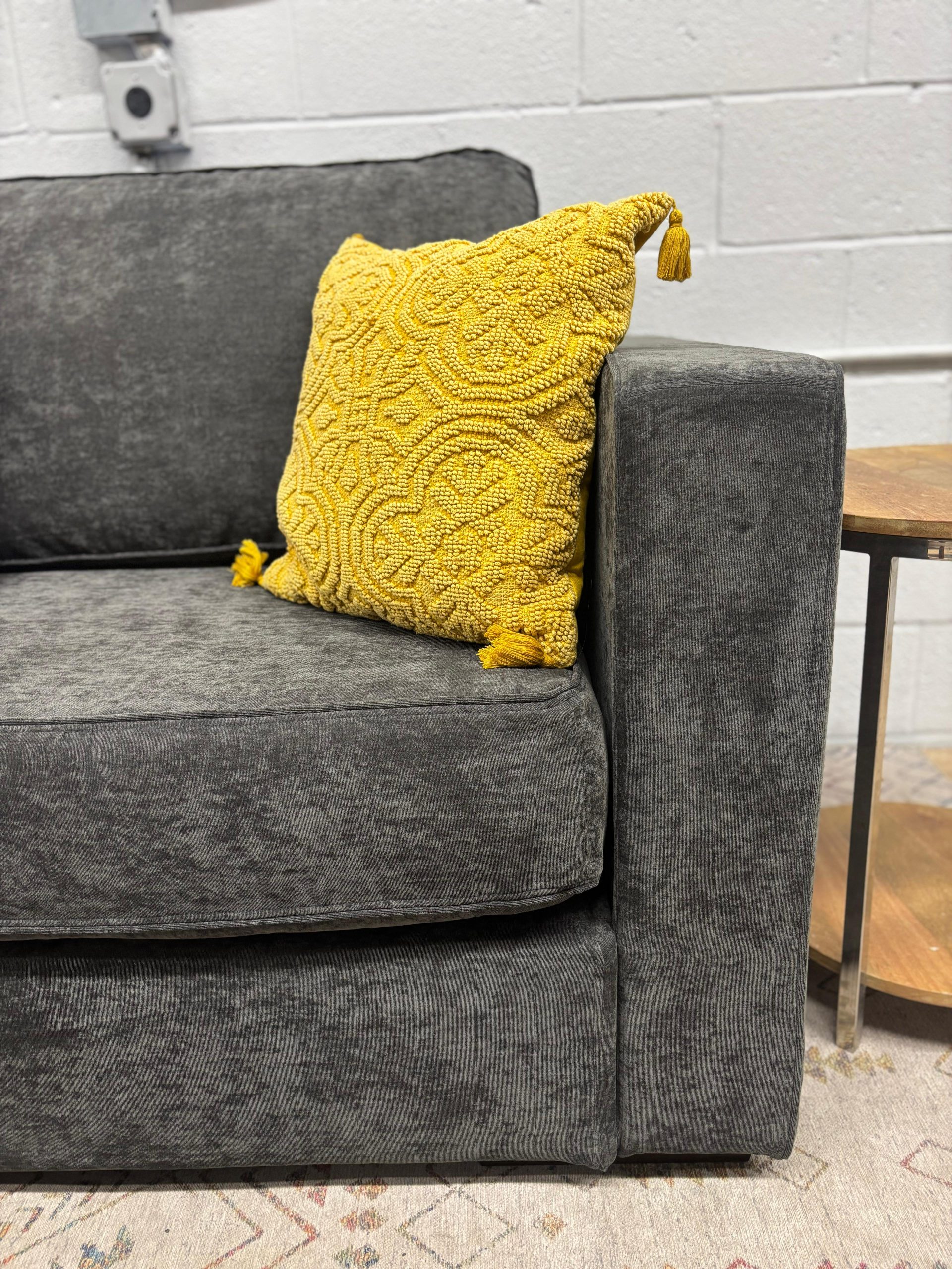 Lovesac Sactional- Charcoal Gray Corded (2seats/4sides) - Image 8