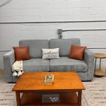 Lovesac Sactional- Gray Etched Chenille (2seats/4sides)
