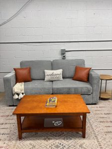 Lovesac Sactional- Gray Etched Chenille (2seats/4sides)