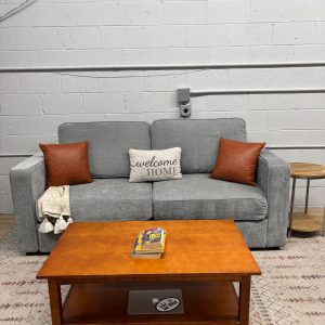 Lovesac Sactional- Gray Etched Chenille (2seats/4sides)