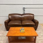 Mitchell Gold Leather Sofa