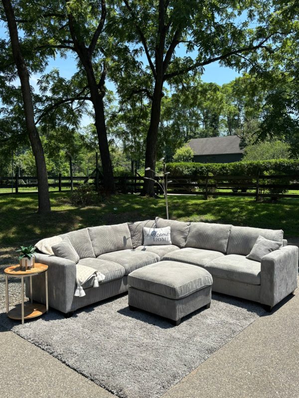 Brand New Harlow Lounge Sectional Couch w/ Ottoman