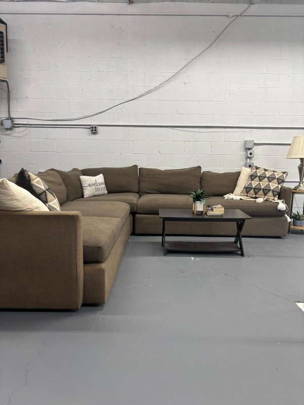 Crate & Barrel Lounge 3PC Sectional Couch - Image 4