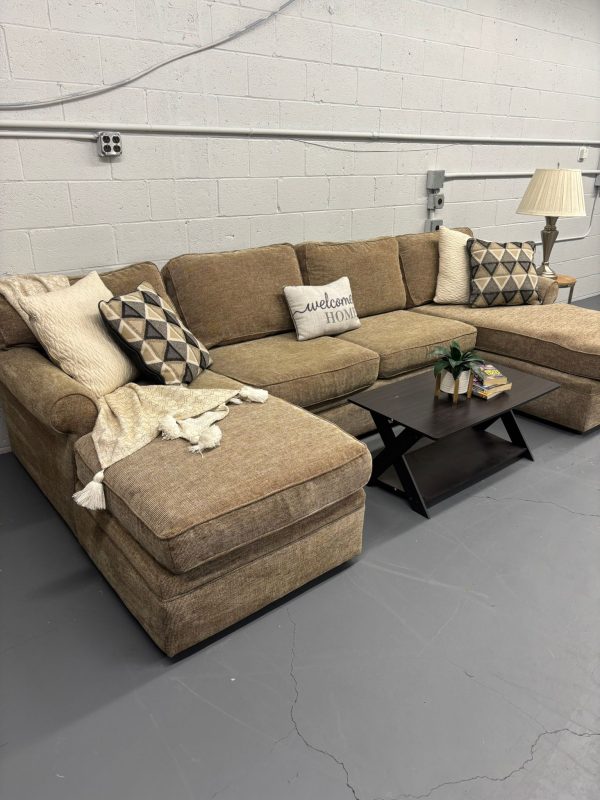 Rowe Double-Chaise Sectional – High-End Comfort & Plush Neutral Fabric - Image 7