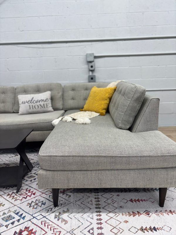 West Elm Drake Bumper Chaise Sectional Sofa - Image 6