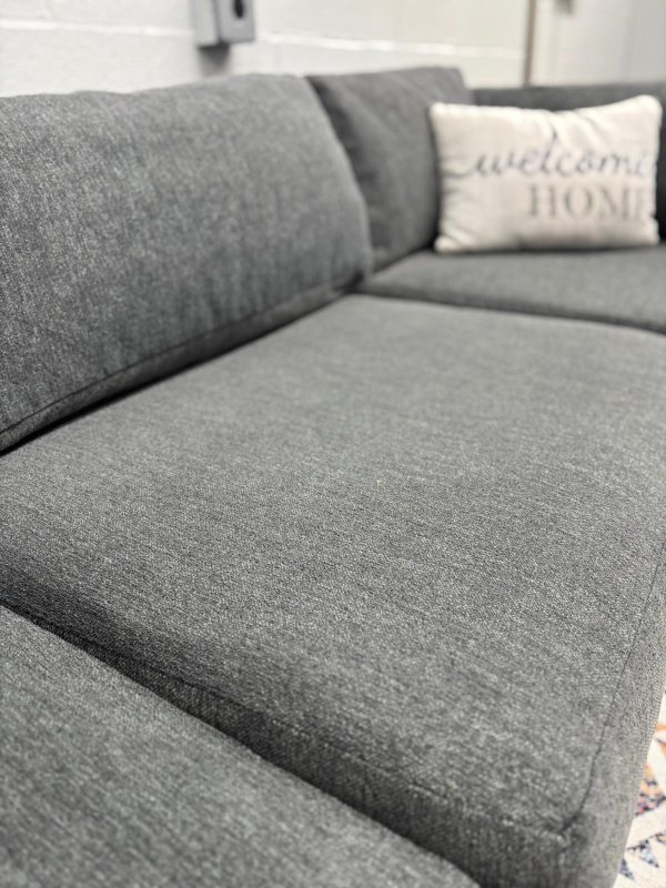 West Elm Urban Sectional – Performance Linen Graphite - Image 6