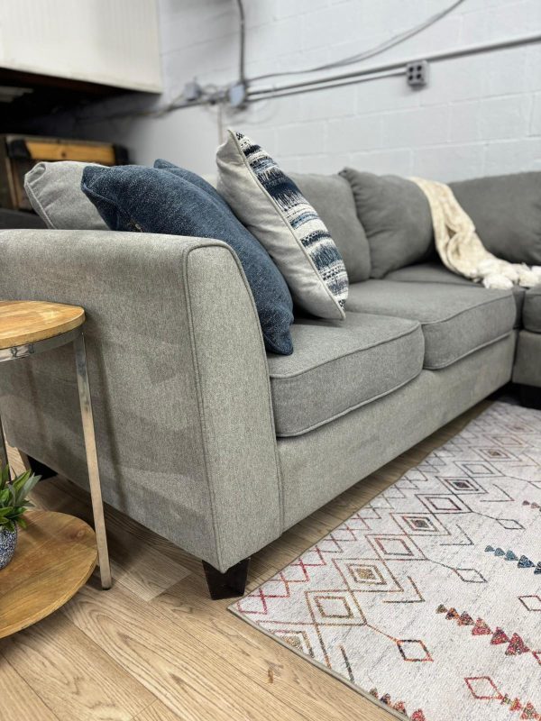 Raymour & Flanigan Daine 3-Piece Sectional Sofa - Image 7