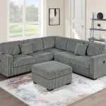 Beckett Plush Tech Sectional Sofa