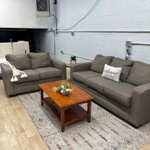 Gray Couch & Loveseat Set