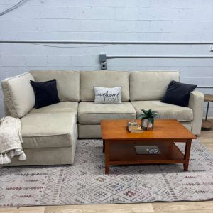 Lovesac Sactional –Tan Combed Chenille