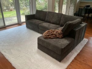 Lovesac Sactional – Charcoal Gray Corded Velvet