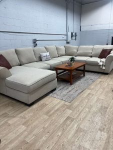 Ashley Furniture 4-Piece Beige Sectional Sofa