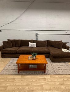 Crate & Barrel Deep Lounge 3-Piece Sectional Sofa