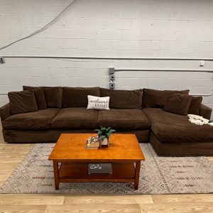 Crate & Barrel Deep Lounge 3-Piece Sectional Sofa