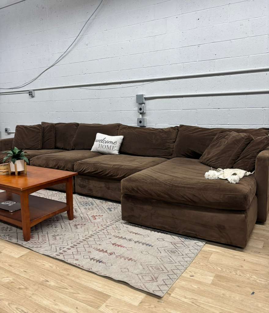 Crate & Barrel Deep Lounge 3-Piece Sectional Sofa - Image 3