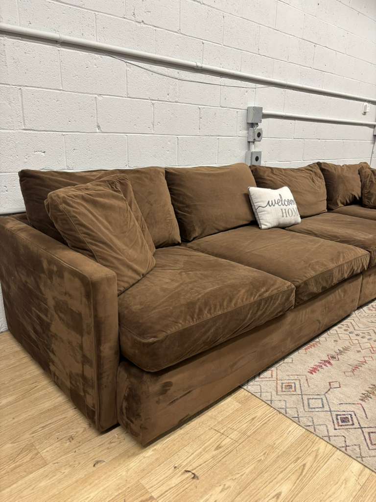 Crate & Barrel Deep Lounge 3-Piece Sectional Sofa - Image 4