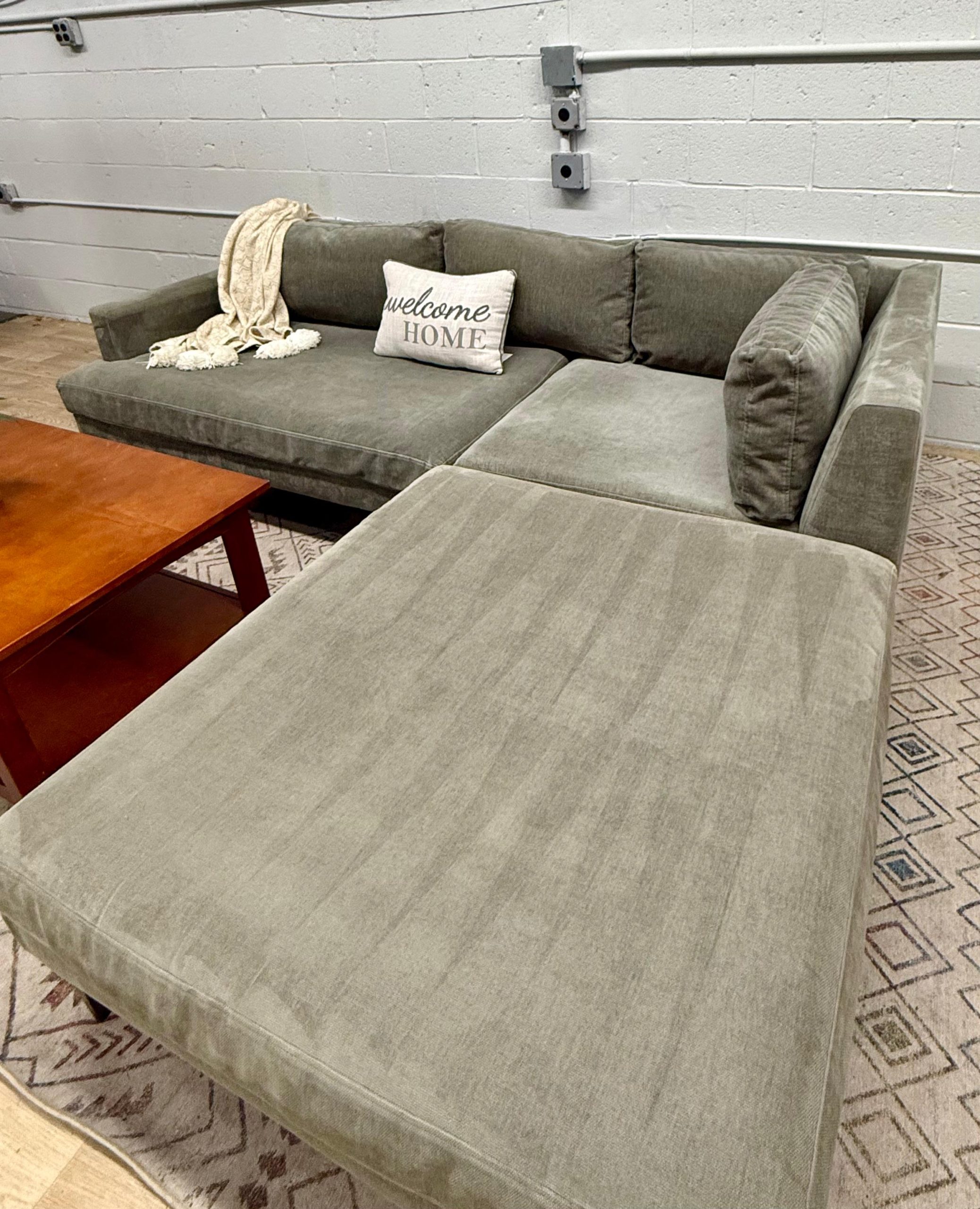 West Elm Andes 3-Piece Ottoman Sectional Sofa - Image 7