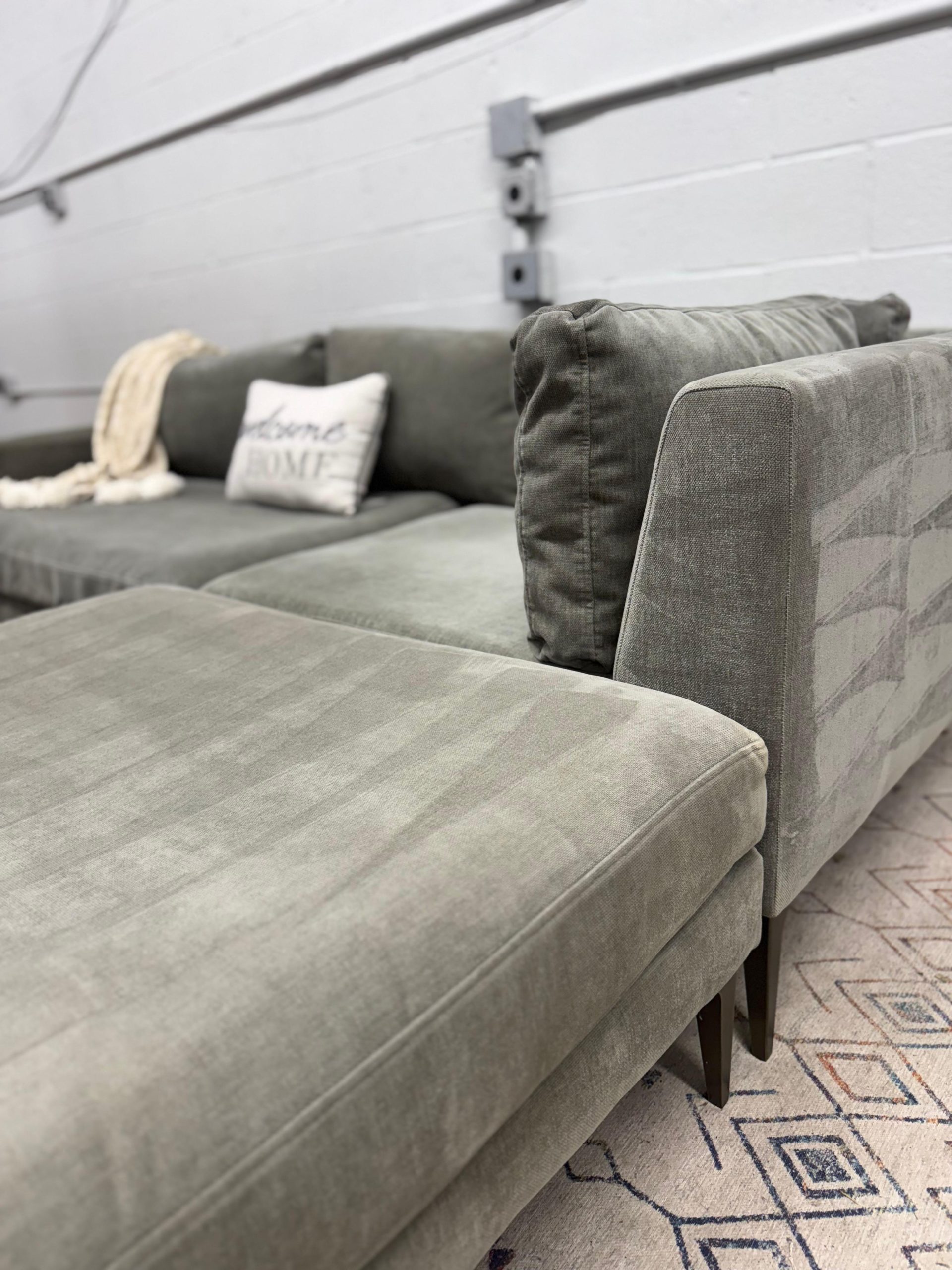 West Elm Andes 3-Piece Ottoman Sectional Sofa - Image 9