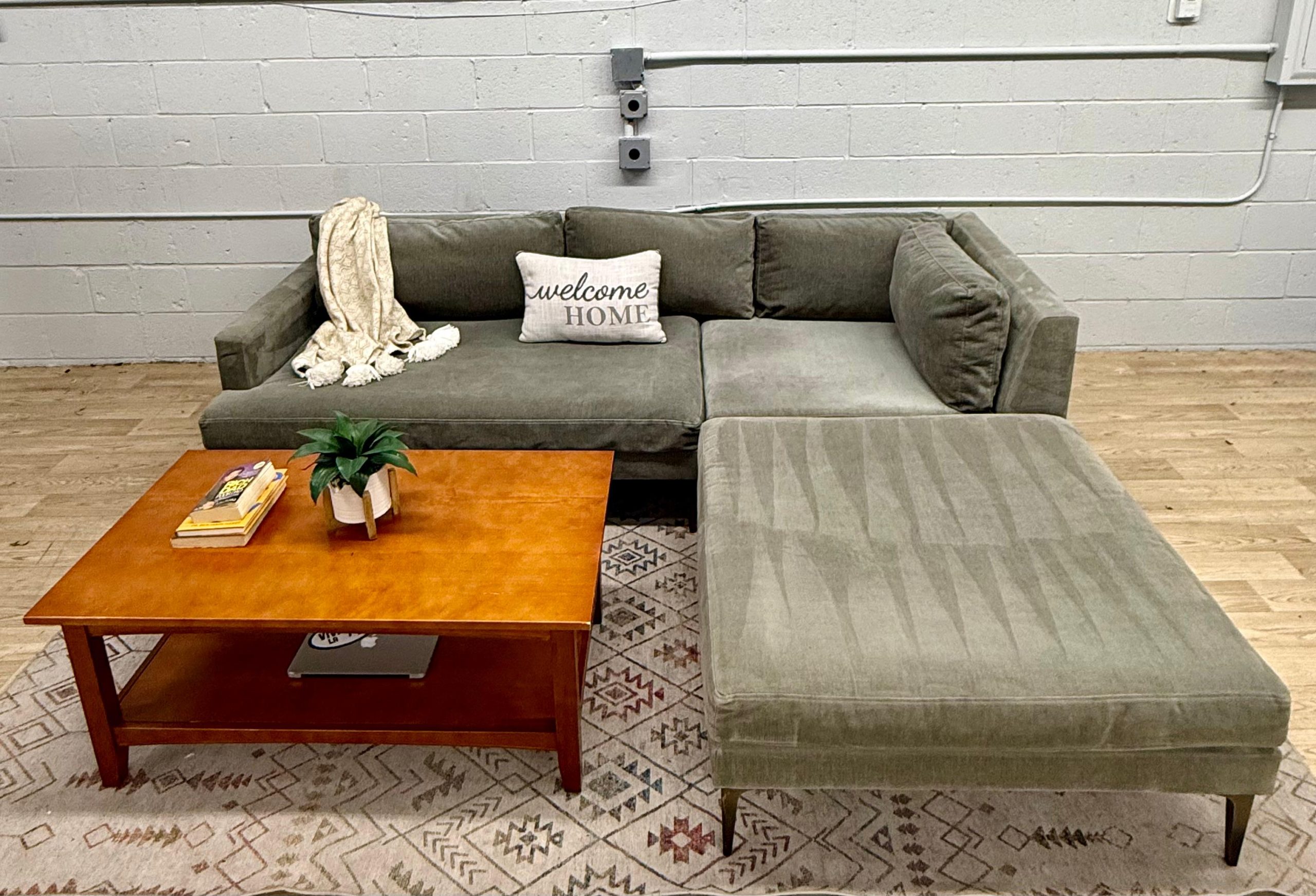 West Elm Andes 3-Piece Ottoman Sectional Sofa - Image 10