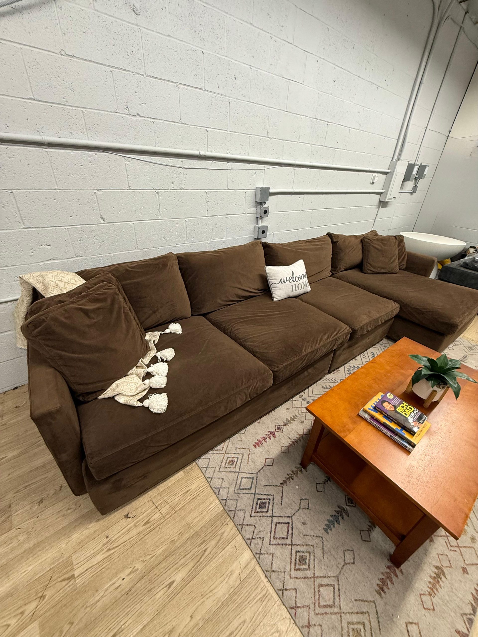 Crate & Barrel Deep Lounge 3-Piece Sectional Sofa - Image 6