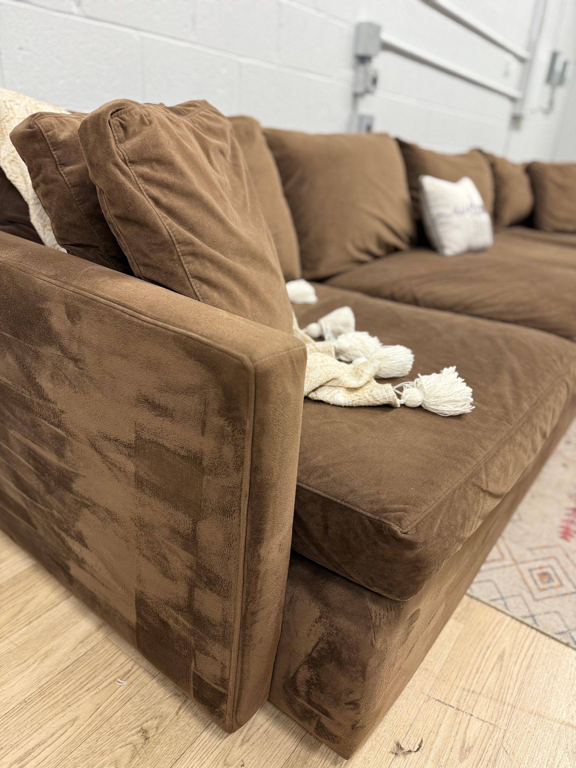 Crate & Barrel Deep Lounge 3-Piece Sectional Sofa - Image 8