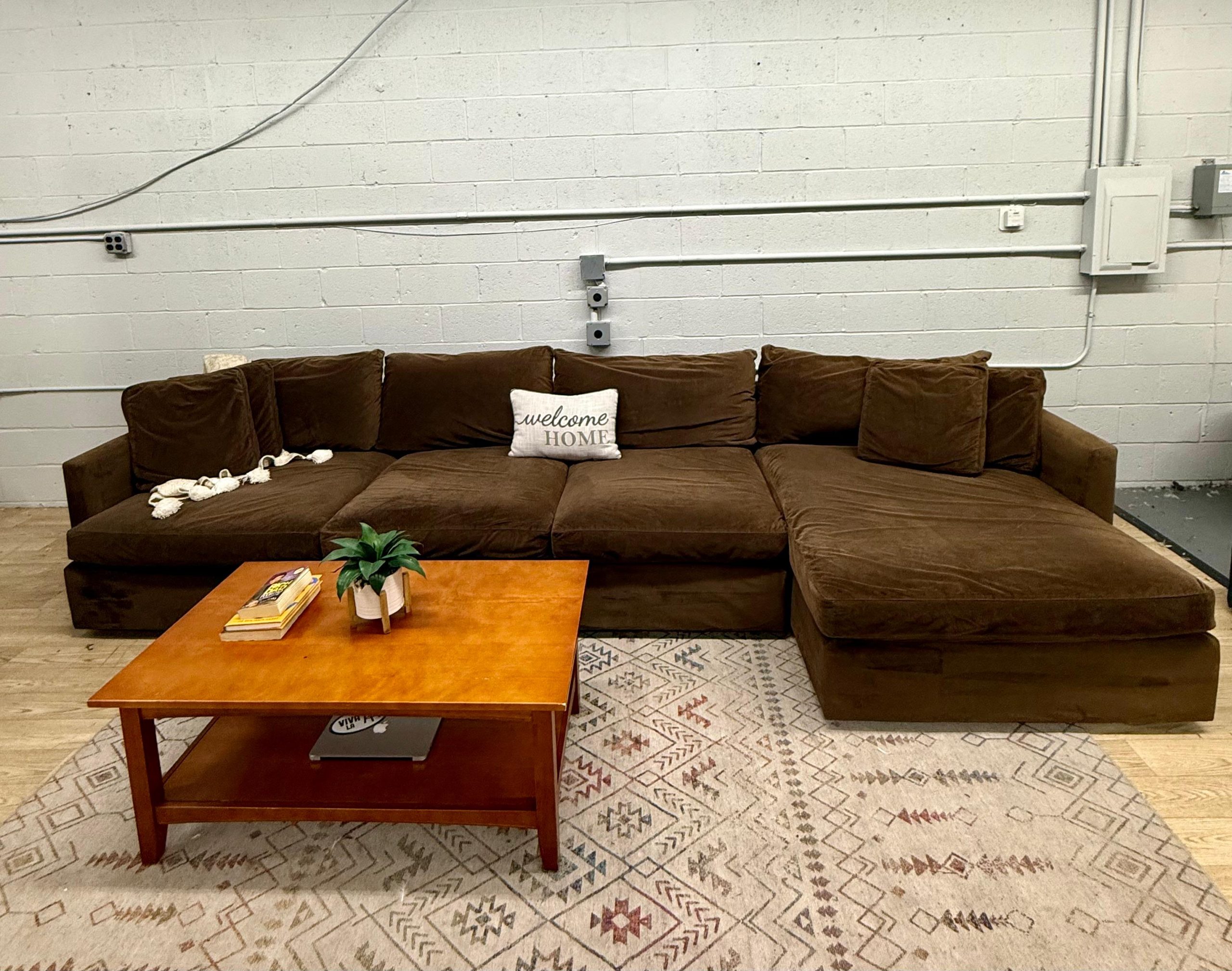 Crate & Barrel Deep Lounge 3-Piece Sectional Sofa - Image 10
