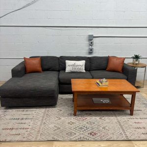 West Elm Urban 2-Piece Chaise Sectional Sofa