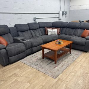 4-Piece Power Reclining Sectional w/ Heat, Massage & Cupholders