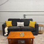 Lovesac Sactional- Charcoal Gray Corded (2seats/4sides)