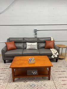 Chateau d’Ax Italian Leather Sofa
