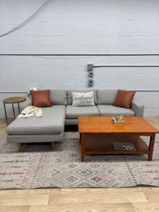 West Elm Eddy Reversible Sectional Couch