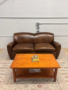 Mitchell Gold Leather Sofa