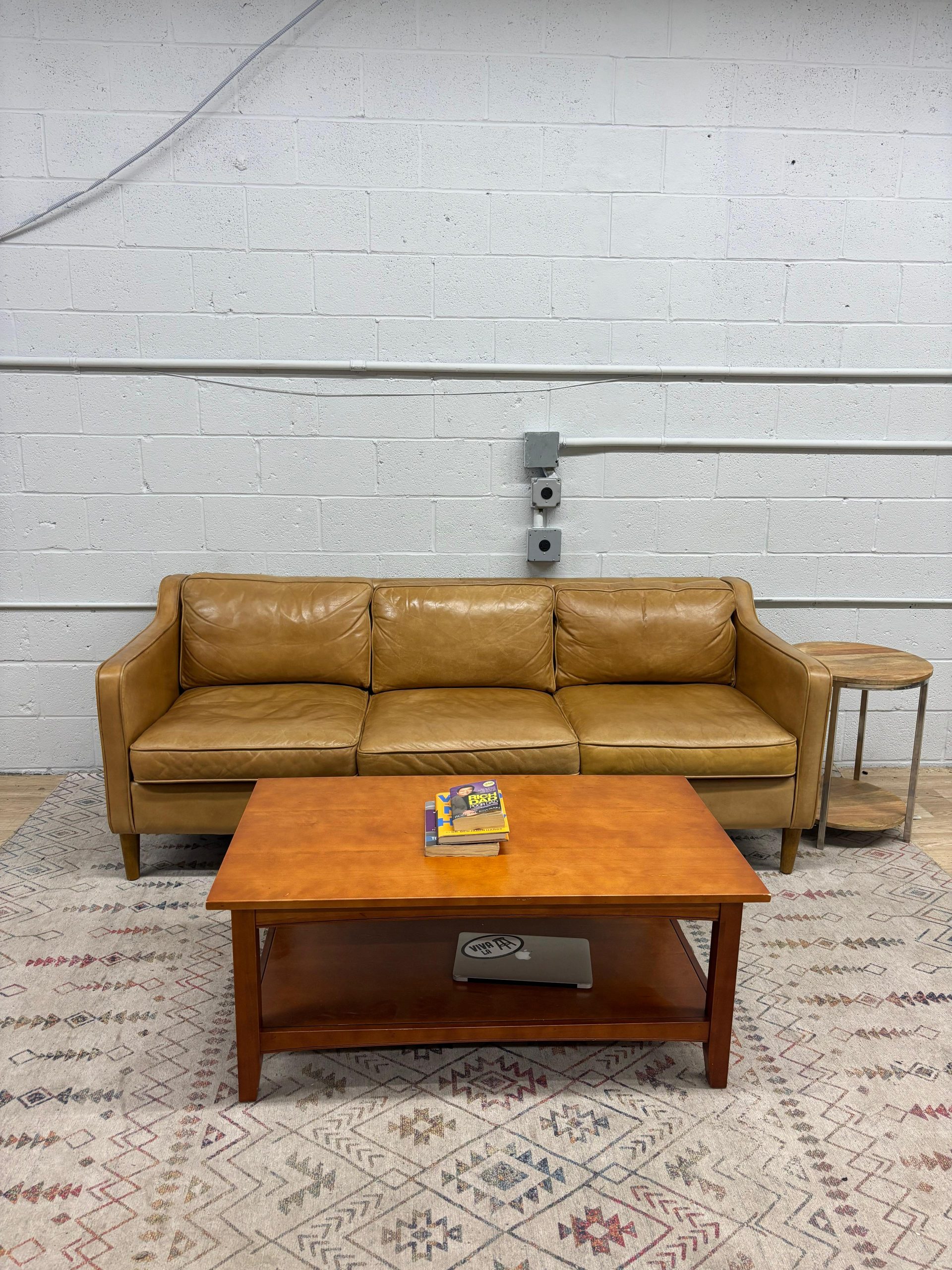 West Elm Hamilton Leather Sofa
