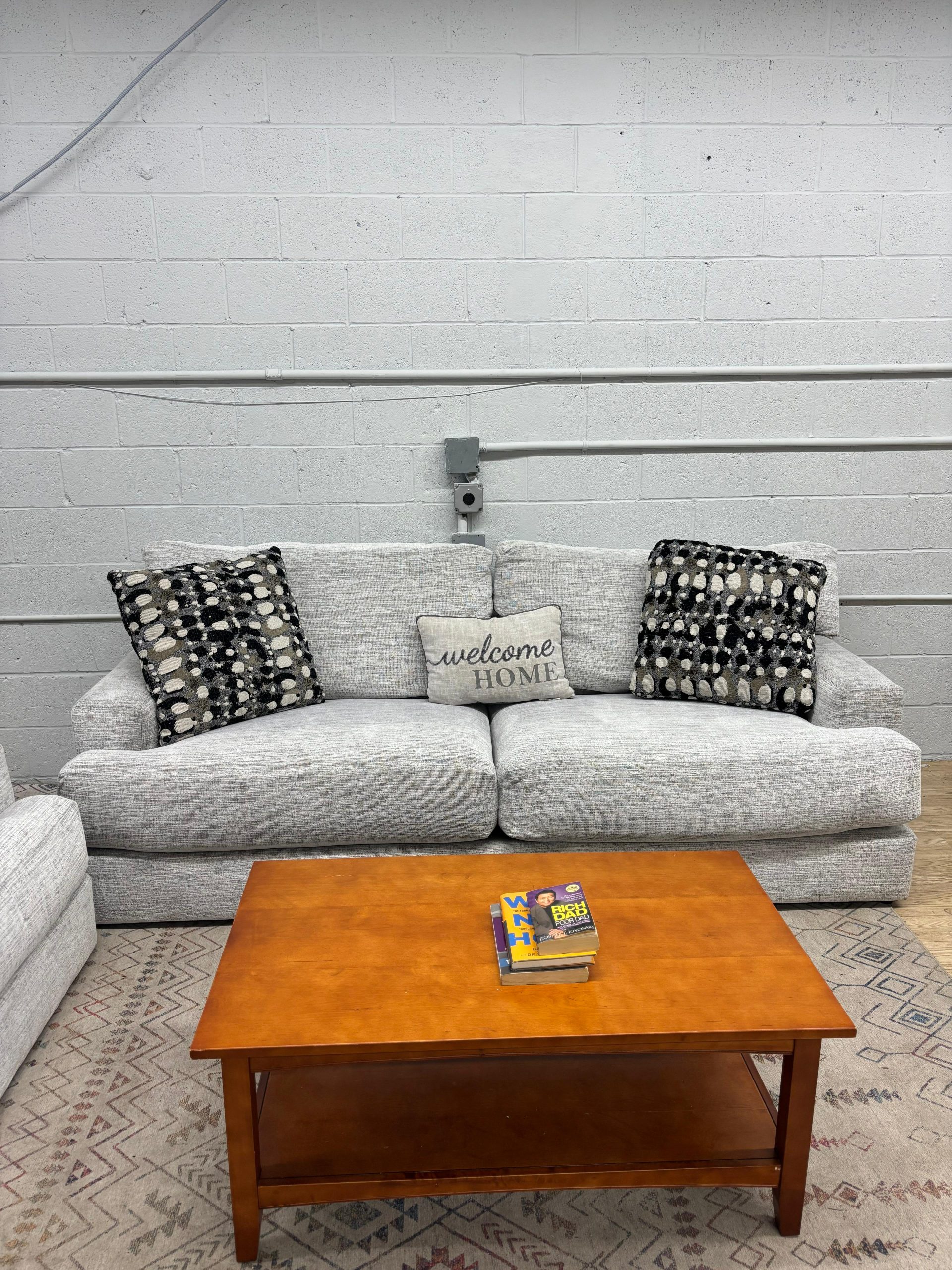 Glacier White Sofa & Loveseat Set - Image 5