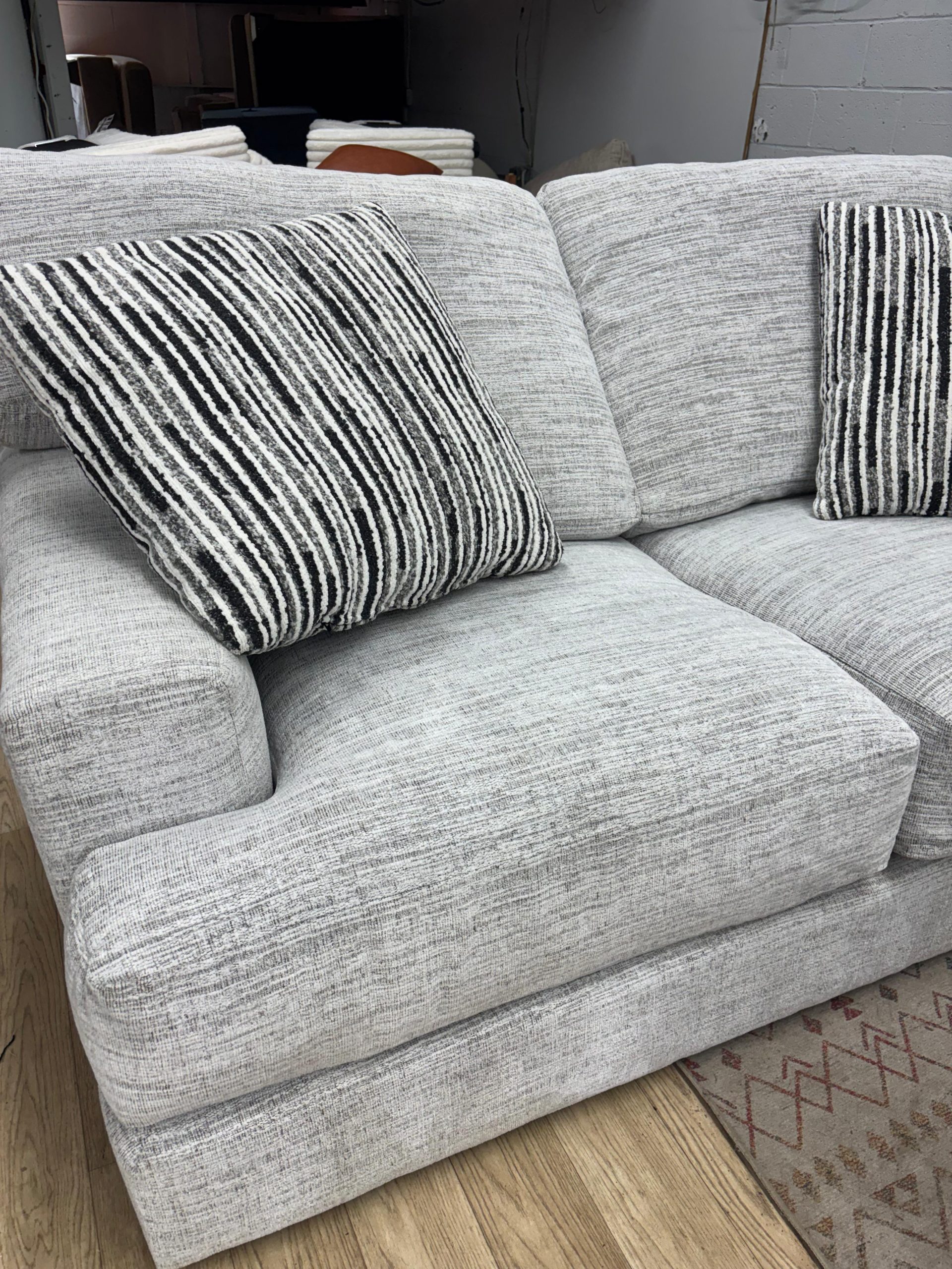 Glacier White Sofa & Loveseat Set - Image 6
