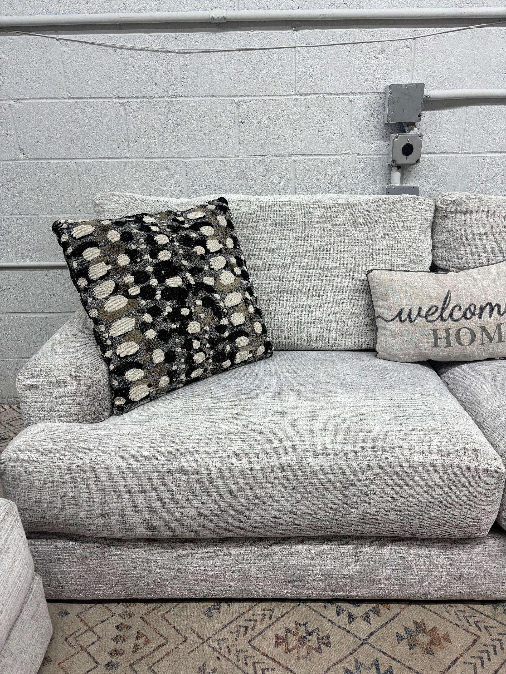 Glacier White Sofa & Loveseat Set - Image 8
