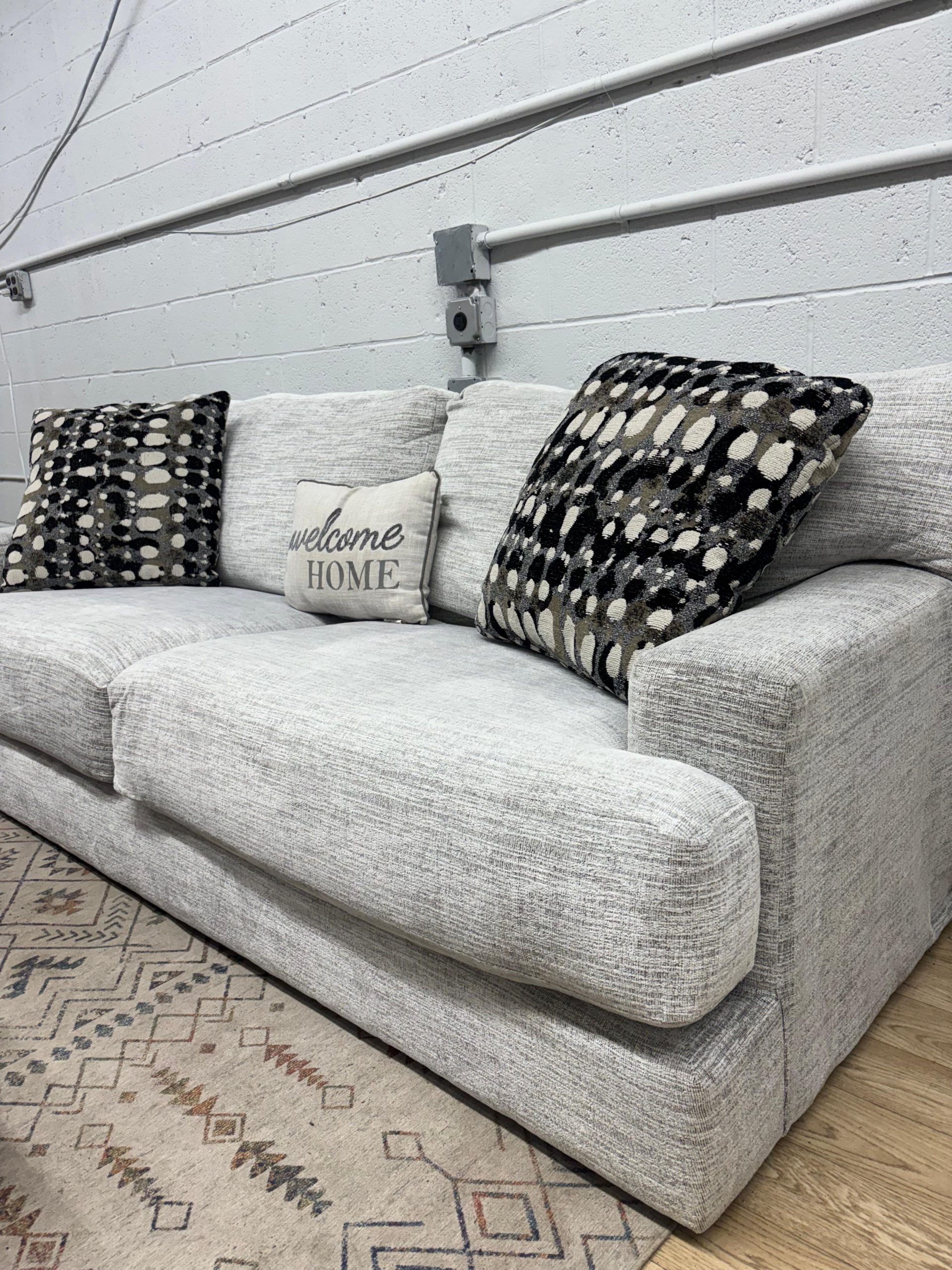 Glacier White Sofa & Loveseat Set - Image 10