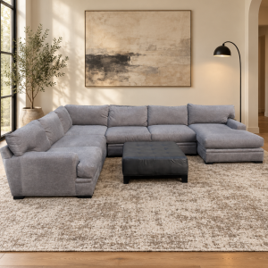 Cindy Crawford Home Palm Springs Silver 3-Piece Sectional